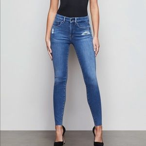 Good American “good legs zebra” jeans with tags